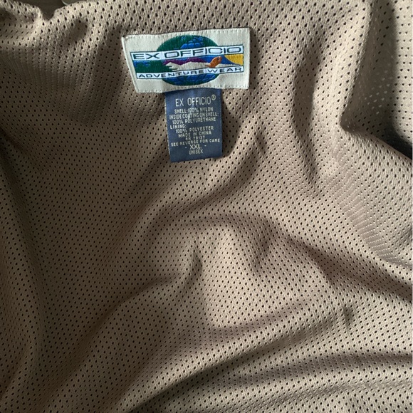 Ex Officio Adventure Wear Unisex Khaki and Green Jacket XXL. Full Zip Hooded. - Picture 10 of 11